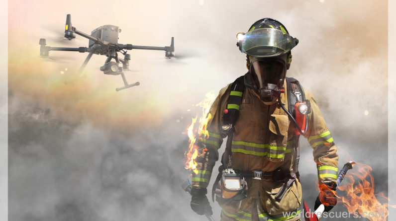 Fire fighting drones