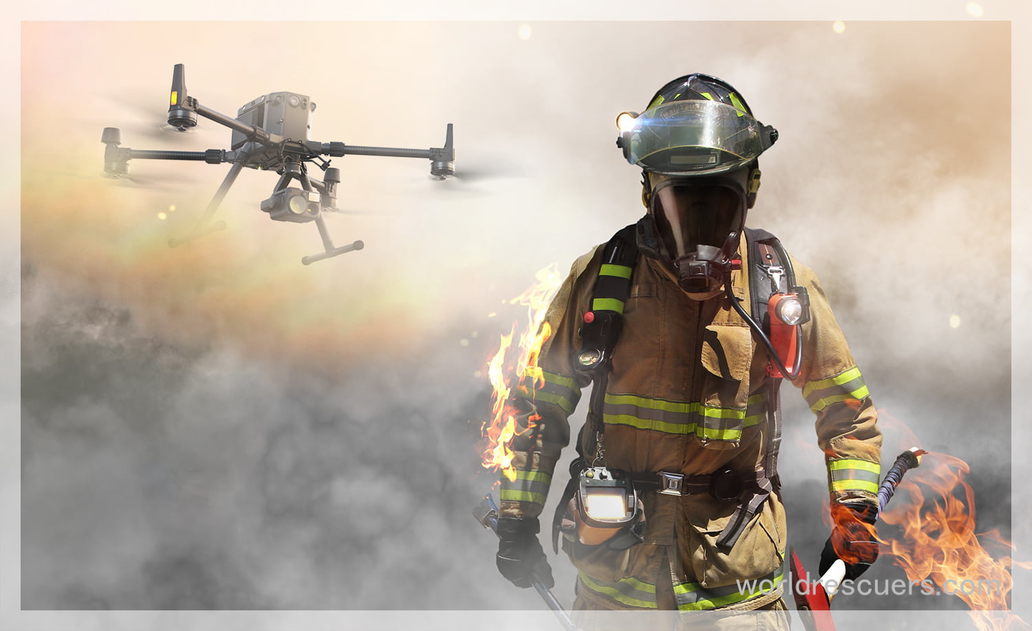 Fire fighting drones